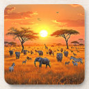 Recherche de savane dessous de verres Animaux sauvages