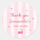 Recherche de cerises autocollants Baby shower cerise