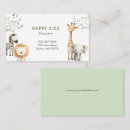 Zoek naar safari visitekaartjes Babysitter