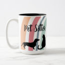 Recherche de silhouette de chat tasses Pour elle