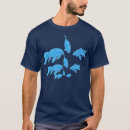 Recherche de poissons abstraits tshirts Bleu