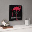 Zoek naar roze flamingo klokken Flamingo's