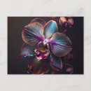 Zoek naar paarse orchidee briefkaarten Tuin