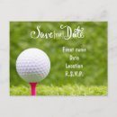 Recherche de balles de golf cartes postales Vert