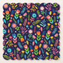 Recherche de motif papier peint dessous de verres Floral