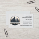 Recherche de promoteur immobilier cartes visite Professionnel