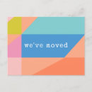 Recherche de déménagement cartes postales Coloré