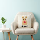 Recherche de noël drôle coussins Amusant