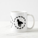 Recherche de silhouette de cheval tasses Noir