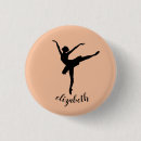 Recherche de silhouette de danse badges Ballerine