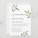 Recherche de green watercolor invitations Blanc