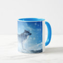 Recherche de loup bleu tasses Hiver
