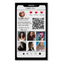 Recherche de grid cartes visite Profil des médias sociaux