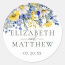 Recherche de jaune mariage autocollants Aquarelle florale