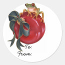 Recherche de grenouille rouge autocollants Noël