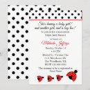 Recherche de pois rouge et blanc invitations Coccinelle