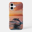 Recherche de dauphins iphone coques Coucher de soleil