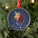 Recherche de conception unique ornements Divine la licorne
