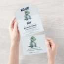 Zoek naar dinosaur uitnodigingen Het is een jongen