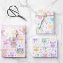 Recherche de motif de chat papier cadeau Girl