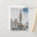 Recherche de londres grand ben cartes postales Aquarelle