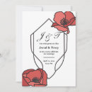 Recherche de poppies mariage invitations Unique