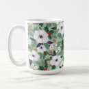 Recherche de fleur blanche rouge tasses Noël