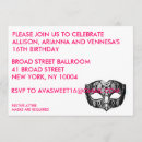 Recherche de partie mascarade invitations Bonbon 16