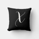 Recherche de lettre x coussins Monogramme