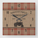 Recherche de tracteur rouge horloges Rustique