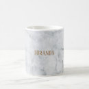Recherche de marbre blanc tasses Nom