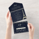Recherche de tour eiffel mariage invitations Élégant