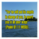 Recherche de psaumes 91 posters Bible
