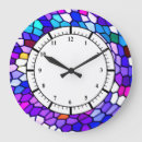 Recherche de rayures violettes horloges Blanc