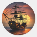 Recherche de bateau pirate autocollants Lune
