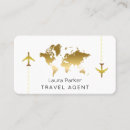 Recherche de international cartes visite Agent de voyage