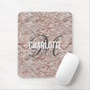Recherche de cuir vintage tapis souris Monogrammé