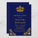 Recherche de royal blue and gold invitations Couronne