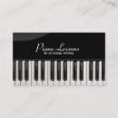 Recherche de leçons de piano cartes visite Élégant