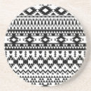 Recherche de chevron noir blanc dessous de verres Géométrique