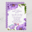 Recherche de pink butterfly baby shower invitations Aquarelle