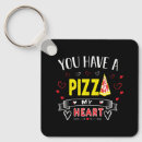Recherche de pizza porteclés Coeur