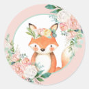 Recherche de petit renard autocollants Animaux des bois