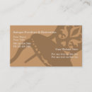 Recherche de meubles antiques cartes visite Restauration