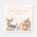 Recherche de animaux forêt serviettes Baby shower boisé