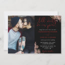 Recherche de noir rouge mariage invitations Monogramme