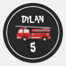 Recherche de petit pompier autocollants Camion à incendie