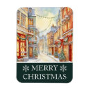 Recherche de ville de noël magnets Aquarelle