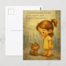 Recherche de fille de chat cartes postales Pour enfants
