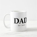 Recherche de papa de première fois tasses Typographie